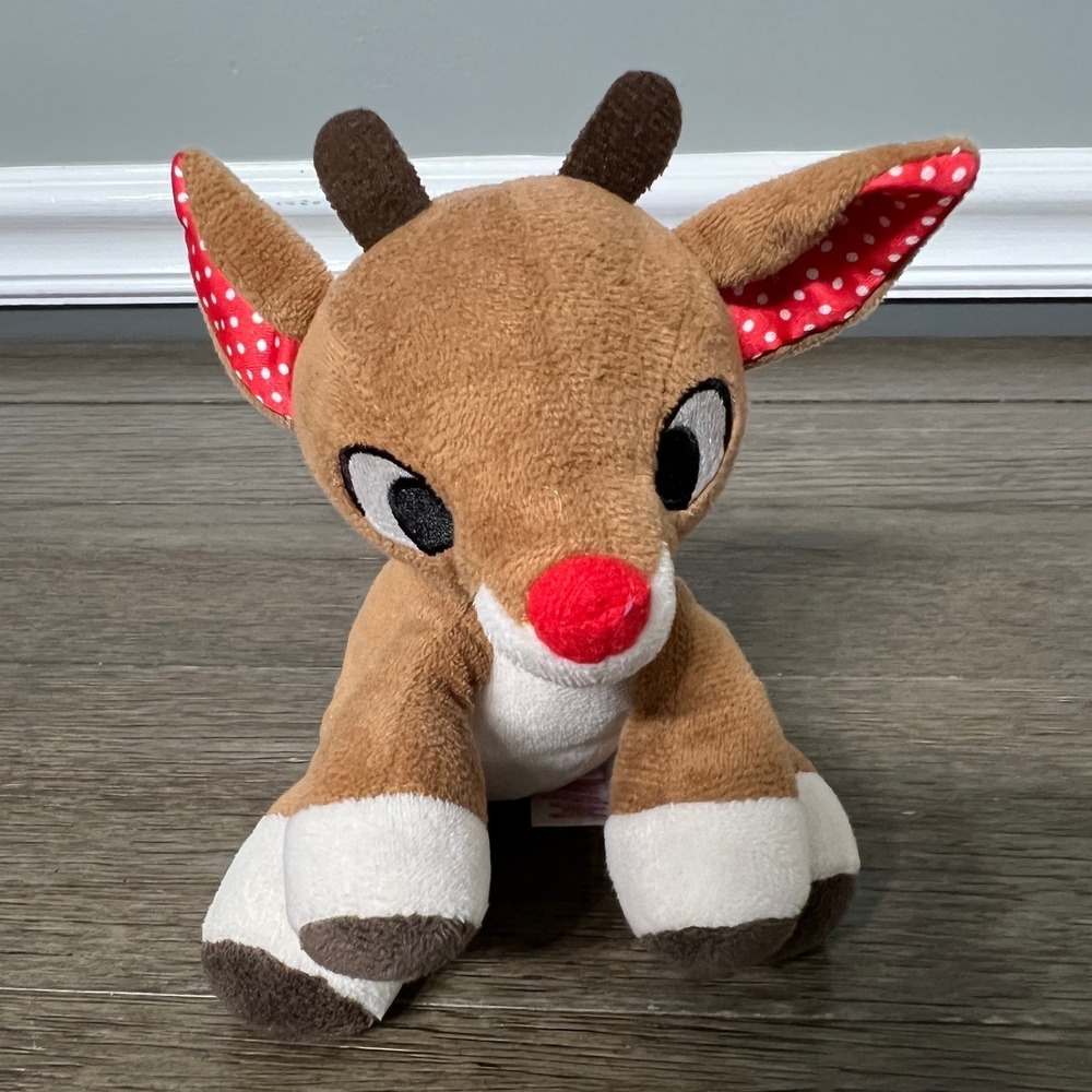 Kids Preferred Rudolph The Red Nosed Reindeer Plush Stuffed Animal Toy Christmas